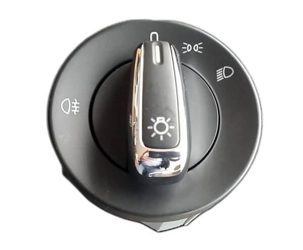 Orginal VW Seat Toledo Lichtschalter/ Mehrfachschalter schwarz Alu Chrom 6JA 941 531 H neu