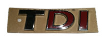 Volkswagen Schriftzug Emblem - TDI original rot 7E0853675H