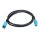 HSD-Verlängerung, wasserblau, gerader Stecker - gerade Buchse, 1,20m