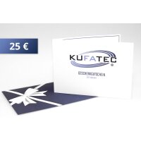 KUFATEC Geschenkgutschein 25 EUR mit kostenloser Lieferung