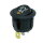 Warnlicht-Schalter, 1xE/A, orange/gelbe LED (12-24 Volt DC)