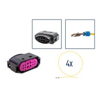 Reparatursatz Stecker 12 polig Steckverbinder VW 1J0 941 165 für VW Audi Seat Skoda