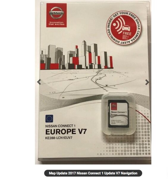 original Map Update 2017 Nissan Connect 1 Update V10 Navigation