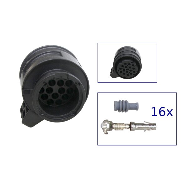 Reparatursatz Stecker 16 polig 3D0 973 993 Steckergehäuse für VW Audi Seat Skoda
