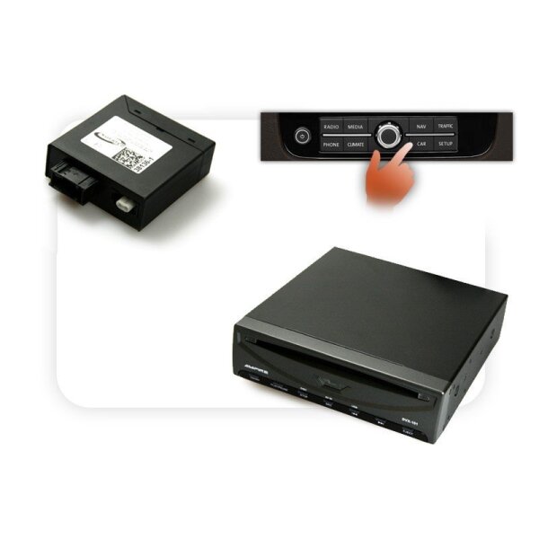 KUFATEC DVD Player + Multimedia Adapter LWL mit Steuerung RNS 850