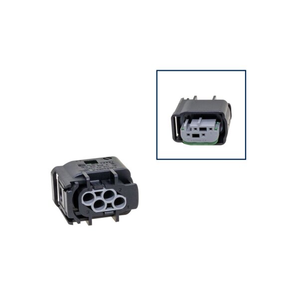 Reparatursatz Stecker 4 polig MQS Buchsengehäuse VW 8E0 971 934 A für VW Audi Seat Skoda