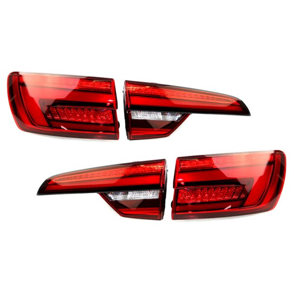 KUFATEC Komplettset LED-Heckleuchten mit dynamischem Blinklicht für Audi A4 B9 Avant