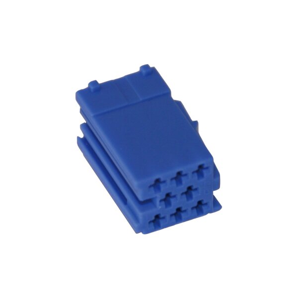 Reparatursatz Stecker 8 polig für MINI ISO Steckergehäuse blau