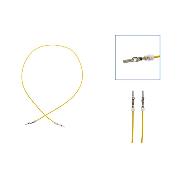Reparaturleitung, Reparaturkabel, Einzelleitung Stiftkontakt 2.8 + Seal wie 000 979 129 E