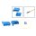 Reparatursatz Stecker 6polig MQS Buchsengehäuse blau 6Q0 972 706 für VW Audi Seat Skoda