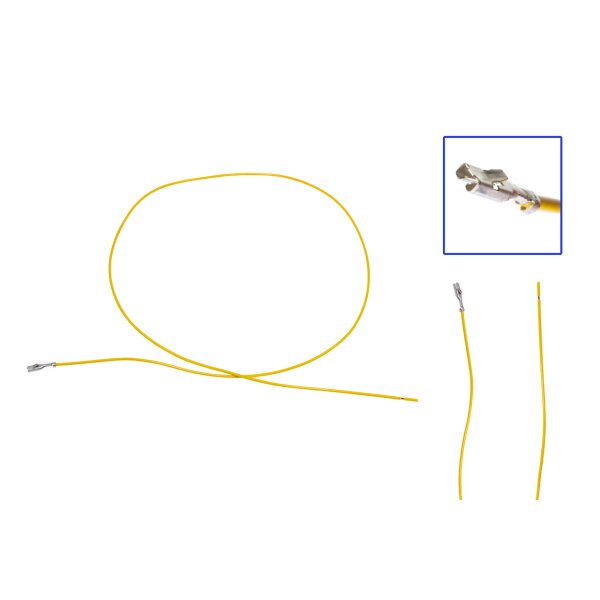 Reparaturleitung, Reparaturkabel, Einzelleitung 2,8mm Flachstecker mit Rastnase 0.5