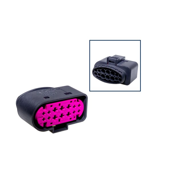 Reparatursatz Stecker 14 polig Buchsengehäuse VW 1J0 973 737 für VW Audi Seat Skoda