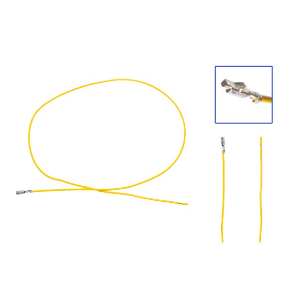 Reparaturleitung, Reparaturkabel, Einzelleitung 2,8mm Flachstecker mit Rastnase 1.0 wie 000 979 105 E