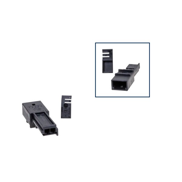 Reparatursatz Stecker 2 polig Stiftgehäuse VW 8E0 972 763 für VW Audi Seat Skoda