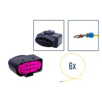 Reparatursatz Stecker 14 polig Buchsengehäuse VW 1J0 973 737 für VW Audi Seat Skoda