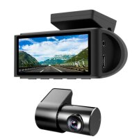 AMPIRE 2-Kanal-Dashcam DC3-PLUS mit Touchscreen, 4K...