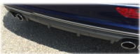 original Audi Q5 SQ5 Diffusor schwarz silber  8R0807521BL
