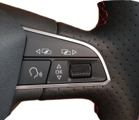 MFA 5F0419091R Sportlenkrad abgeflacht Seat Leon 5F FR Ibiza 6P Lenkrad Leder gelocht Neu