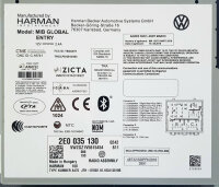 Radio Composition Audio Bluetooth 2E0035130 VW Crafter SY