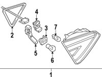 1 Spannbügel Audi A5 Heckleuchten links rechts neu