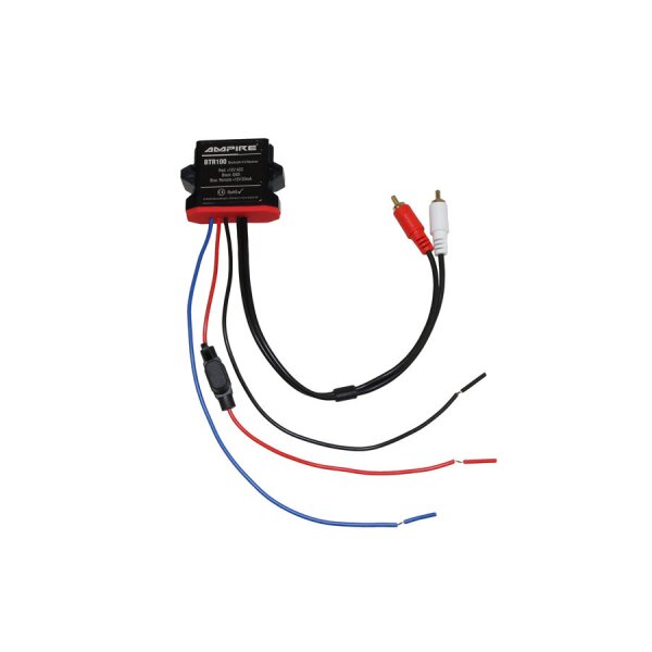 AMPIRE A2DP Bluetooth Receiver Cinch, 12 Volt Ampire BTR100
