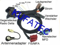 Adapter Radio Delta - MFD für VW