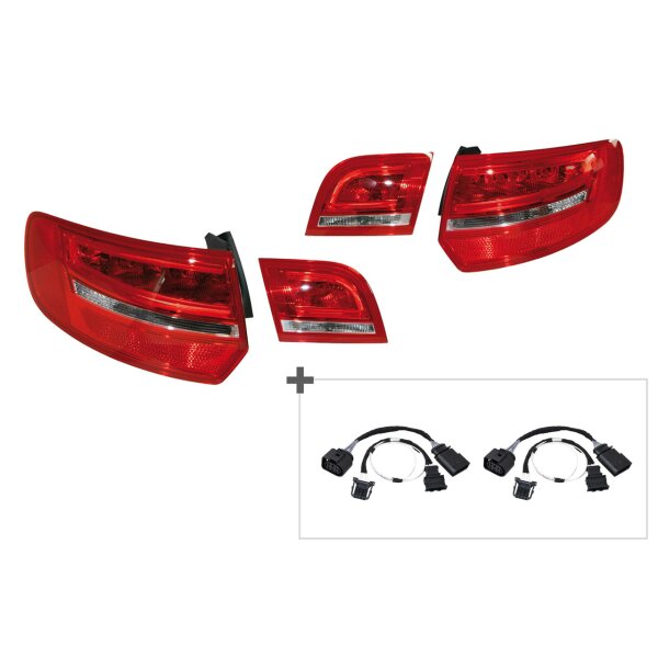 KUFATEC Facelift Heckleuchten LED für Audi A3 8PA Sportback + Adapter