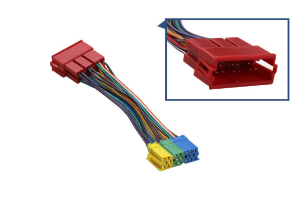 Adapter Mini ISO teilbar für Audi, VW