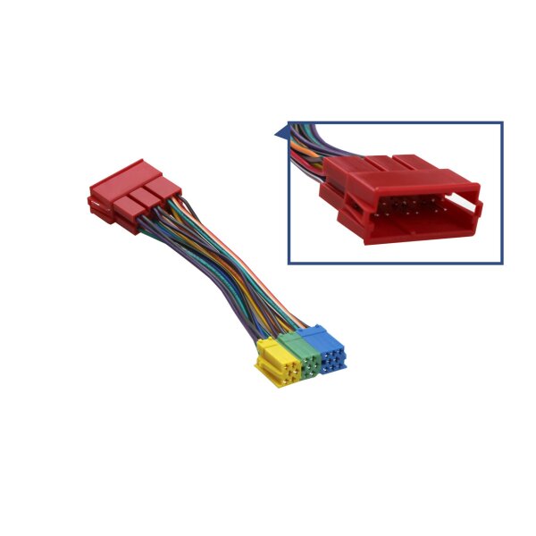 KUFATEC Adapter Mini ISO teilbar für Audi, VW