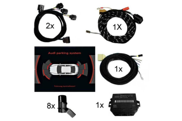Komplett-Set APS+ plus (optische Anzeige) Front & Heck für Audi A4 8K