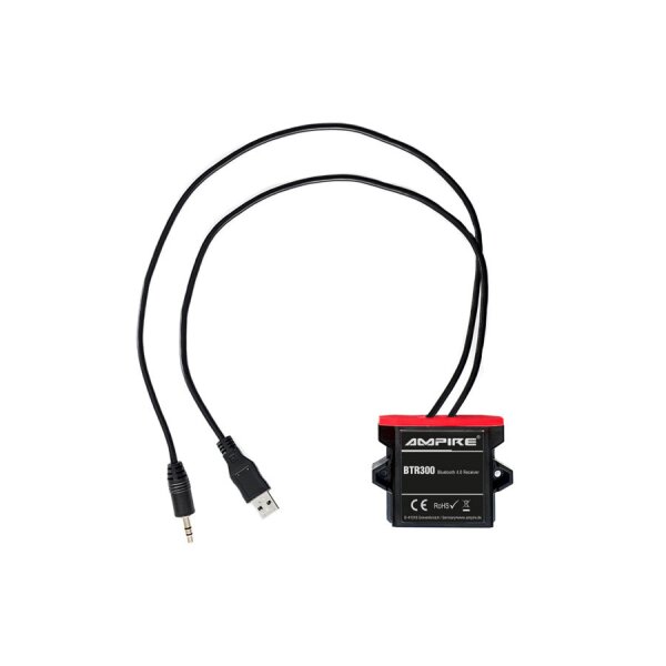 AMPIRE A2DP Bluetooth Receiver 3,5 mm Klinke, USB Ampire BTR300