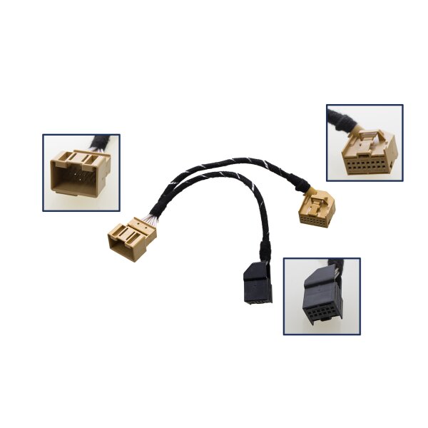 KUFATEC Adapterkabelsatz Sensoren hinten für Audi A6 4G, A7 4G
