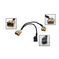 KUFATEC Adapterkabelsatz Sensoren hinten für Audi A6...