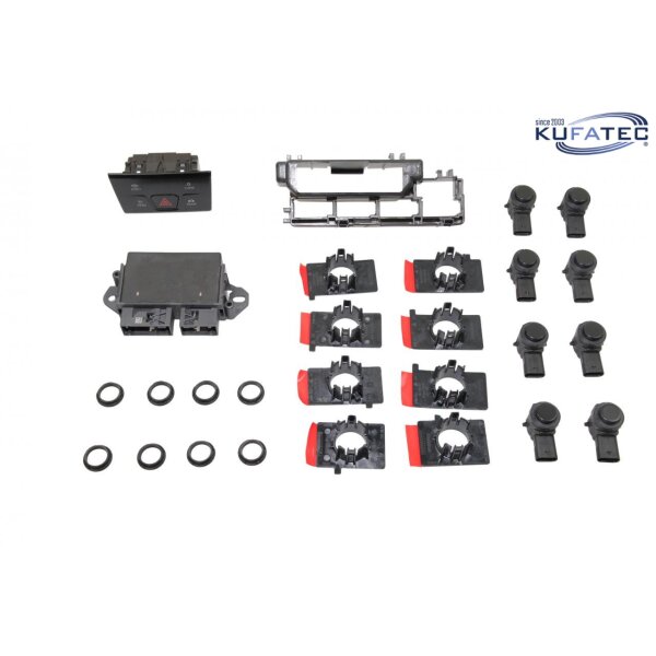 KUFATEC Komplettset Park Pilot Front + Heck für VW Caddy SB