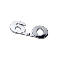 Original VW 6.0 Chrom Schriftzug selbstklebend 3D0853675K...