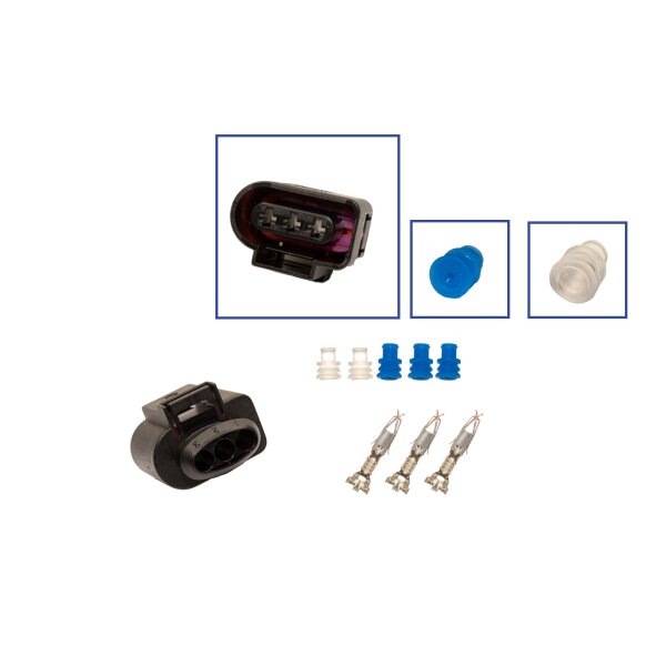 Reparatursatz Stecker 3 polig 1J0 973 723 Steckergehäuse für VW Audi Seat Skoda
