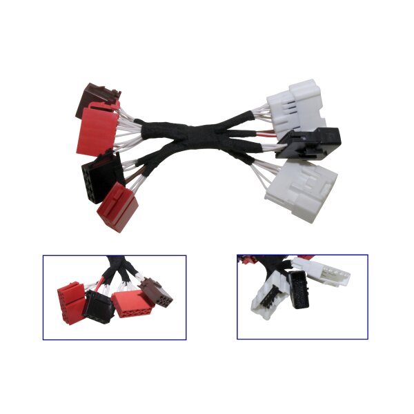 KUFATEC Umrüst-Set Kabelsatz + Codierdongle Media System auf System Connect für Smart fortwo 453