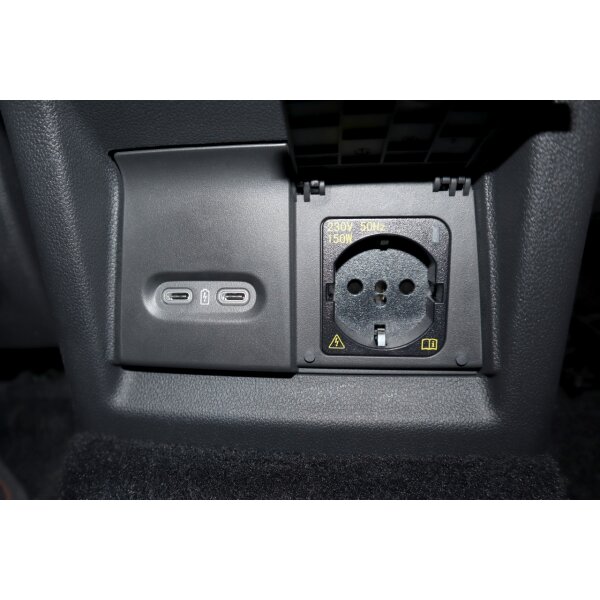 KUFATEC Komplettset 230 Volt Steckdose + USB Hub Skoda Enyaq 5A