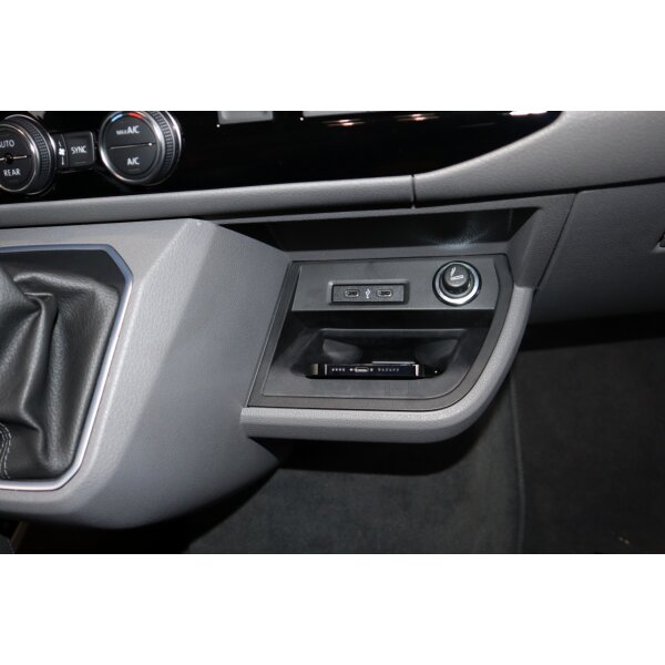 KUFATEC Komplettset Phone Box induktives Laden für VW T6.1 SH