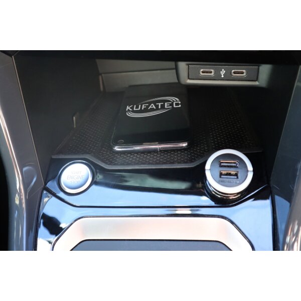 KUFATEC Komplettset Phone Box induktives Laden für VW T-Roc A11, D11, AC7, AC8