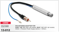 CARAV 13-012 Autoradio ISO auf DIN Antennenadapter...