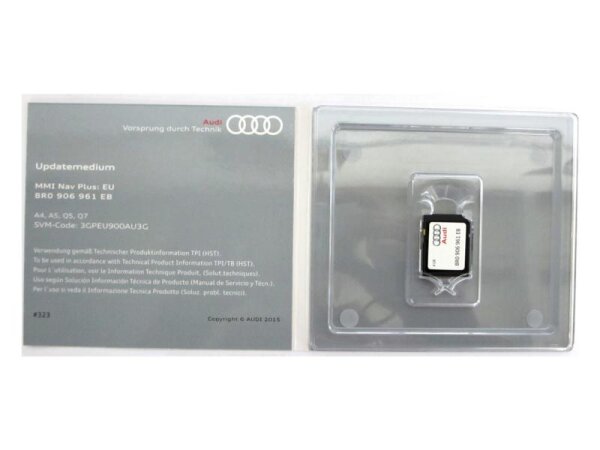 Audi MMI Update Medium Speicherkarte MMI 3G+ 4G Nav Plus: EU A4, A5, Q5, Q7 8R0906961EB