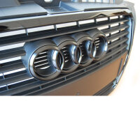 Audi Emblem Grill Ringe schwarz matt für Audi A3 8V,...