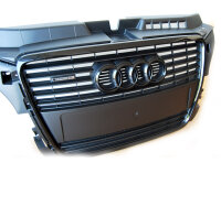 Audi Emblem Grill Ringe schwarz matt Für Audi A4 8K und Audi A4 8H