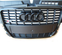Audi Emblem Grill Ringe schwarz glänzend A3 S3 8P...